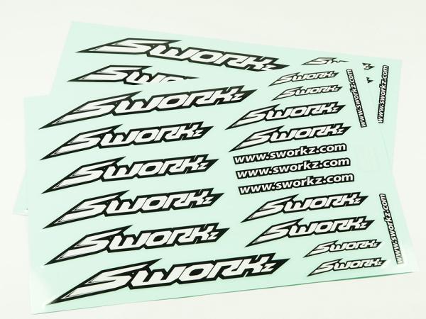 SWORKz Speed Aufkleber (PushBar)(WH)(2pc)